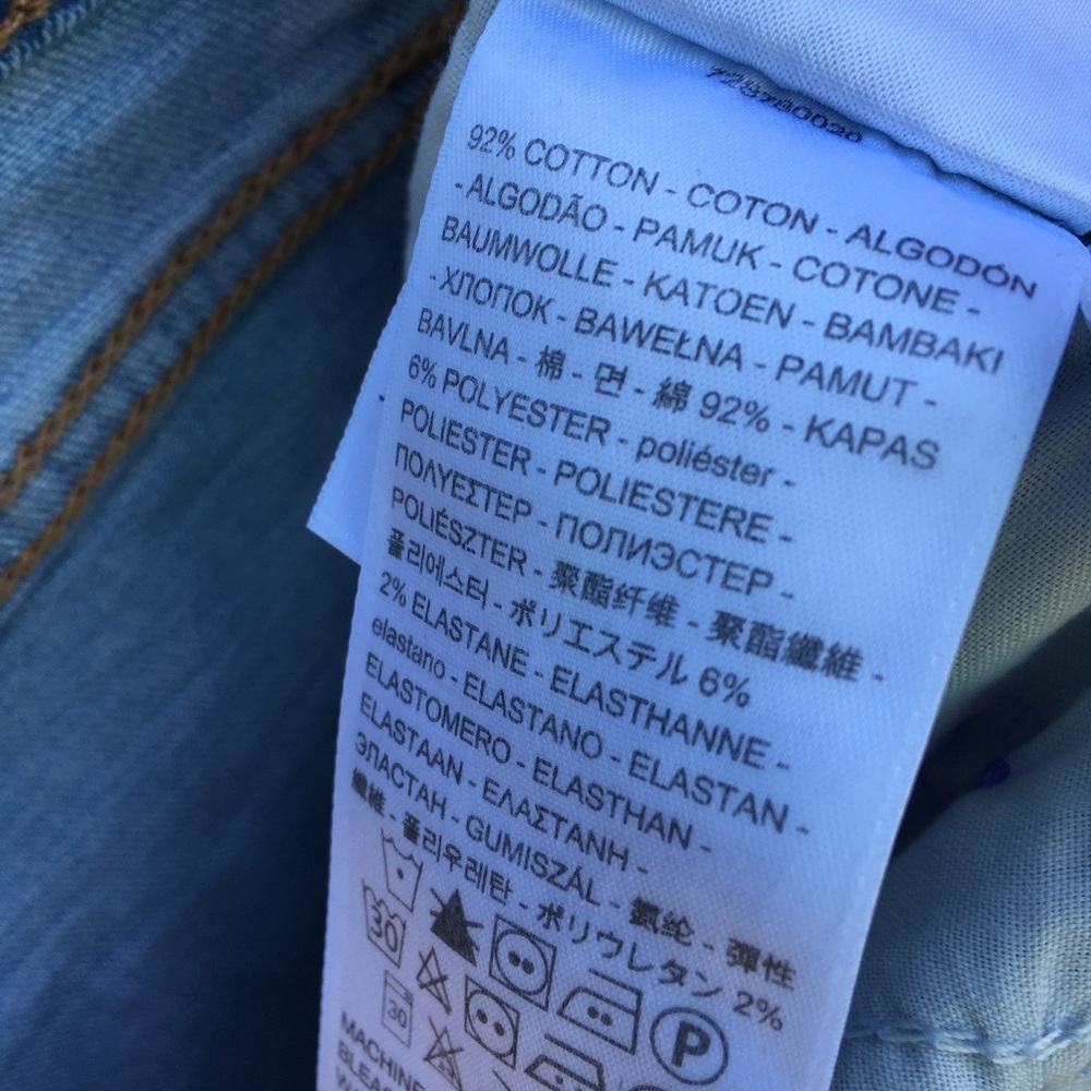 NWT Levi’s High Rise Jean Shorts Sapphire Sound 29 - Picture 12 of 14